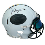 Brett Favre Autographed Packers Custom FSM Painted Speed Helmet Beckett