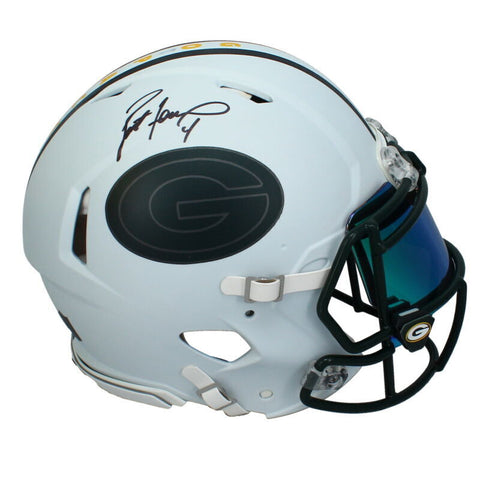 Brett Favre Autographed Packers Custom FSM Painted Speed Helmet Beckett