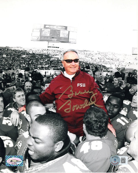 Bobby Bowden Signed FSU Seminoles Final Game Spotlight 8x10 Photo Beckett