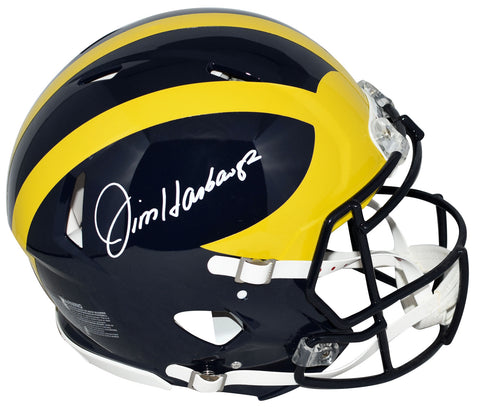 JIM HARBAUGH AUTOGRAPHED MICHIGAN WOLVERINES AUTHENTIC SPEED HELMET JSA