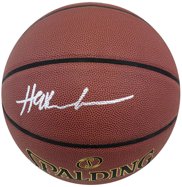 Hakeem Olajuwon Signed Spalding Elevation Indoor/Outdoor NBA Basketball (SS COA)