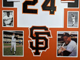 FRAMED SAN FRANCISCO GIANTS WILLIE MAYS AUTOGRAPHED SIGNED JERSEY SAY HEY HOLO