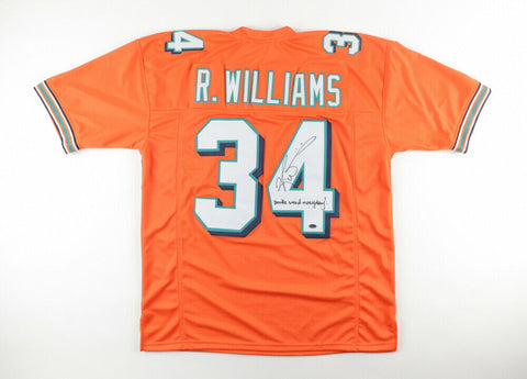 Ricky Williams Signed Miami Dolphin Jersey Ins "Smoke Weed Everyday!" (Schwartz)