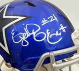 Ezekiel Elliott Autographed Cowboys Flash Full Size Auth Helmet Beckett WT81470