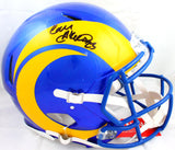 Cam Akers Autographed LA Rams F/S 2020 Speed Authentic Helmet-Beckett W Hologram