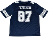 JAKE FERGUSON SIGNED AUTOGRAPHED DALLAS COWBOYS #87 NAVY NIKE JERSEY BECKETT