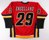 Deryk Engelland Signed Calgary Flames Jersey (Beckett COA)Ex Penguins Defenseman