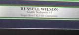 SEAHAWKS RUSSELL WILSON AUTOGRAPHED FRAMED WHITE NIKE JERSEY RW HOLO 185072