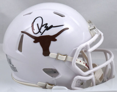 Quinn Ewers Autographed Texas Longhorns Speed Mini Helmet - Beckett W Hologram