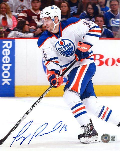 Teddy Purcell Autographed Edmonton Oilers 8x10 Photo Beckett 46274