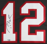 Buccaneers Tom Brady Authentic Signed Pewter Nike Framed Jersey Fanatics COA