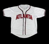 Cristian Pache Signed Atlanta Custom White Jersey