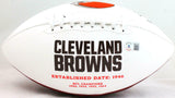 Baker Mayfield Autographed Cleveland Browns Logo Football- Beckett W Holo *Black