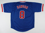 Andre Dawson Signed Chicago Cubs Jersey (JSA Holo) 8xAll-Star O.F./ 1987 N.L.MVP