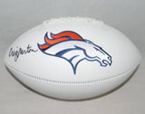 CRAIG MORTON AUTOGRAPHED SIGNED DENVER BRONCOS WHITE LOGO FOOTBALL JSA