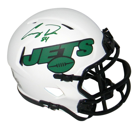 COREY DAVIS AUTOGRAPHED SIGNED NEW YORK JETS LUNAR SPEED MINI HELMET BECKETT