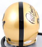 Pete Dawkins Signed Army Black Knights Schutt Mini Helmet W/ H-1958- JSA W