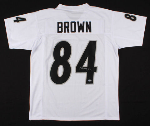 Antonio Brown Signed Oakland Raiders White Jersey (Beckett COA) 5xPro Bowl W.R.