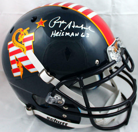 Roger Staubach Signed Navy F/S Schutt DTOM Authentic Helmet w/ Heisman-BAW Holo