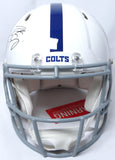 Peyton Manning Autographed Colts Speed Authentic F/S Helmet-Fanatics *Black