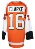 Bobby Clarke Signed Flyers Jersey Inscribed "Broad Street Bullies" (JSA COA)