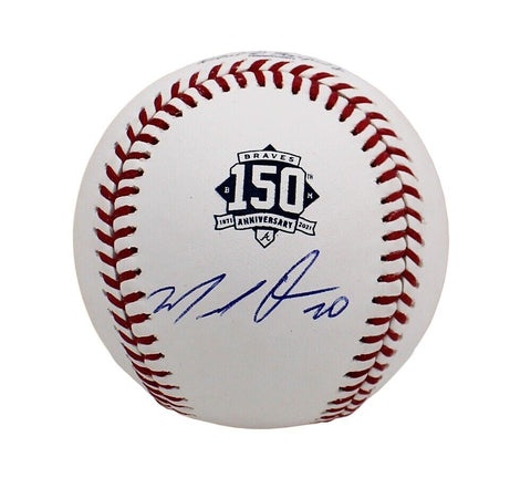 Marcell Ozuna Signed Atlanta Braves Rawlings 150th Anniversary Edition Baseball