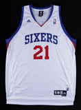 Thaddeus Young Signed Philadelphia 76ers Custom Style Jersey (Beckett COA)