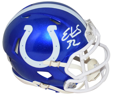 EDGERRIN JAMES SIGNED INDIANAPOLIS COLTS FLASH SPEED MINI HELMET BECKETT