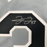 Autographed/Signed FRANK THOMAS Chicago Grey Baseball Jersey JSA COA Auto