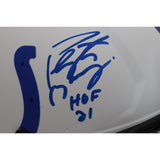 Peyton Manning Autographed Indianapolis Colts Pro Lunar Helmet HOF FAN 46924