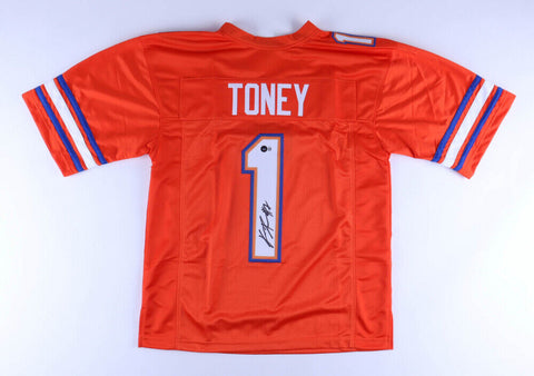 Kadarius Toney Signed Florida Gators Jersey (Beckett) Kansas City Chiefs W.R.