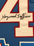 FRAMED HOUSTON OILERS HAYWOOD JEFFIRES AUTOGRAPHED SIGNED JERSEY JSA COA