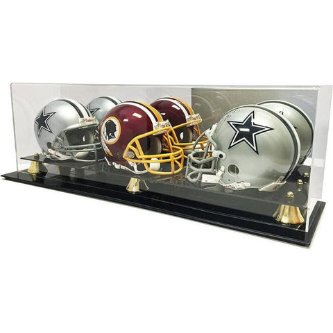 Acrylic Triple Mini Helmet Display Case