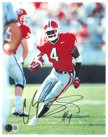 Champ Bailey Autographed Georgia Bulldogs 8x10 Photo Beckett 47296