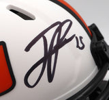 Jaelan Phillips Autographed White Lunar Eclipse Mini Helmet Miami Beckett