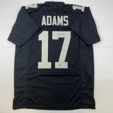 Autographed/Signed Davante Adams Las Vegas Oakland Black Jersey Beckett COA #2