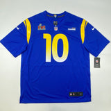 Autographed/Signed Cooper Kupp Rams Blue Nike Game LVI Jersey Fanatics COA