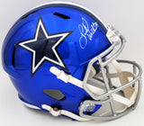 HERSCHEL WALKER AUTOGRAPHED COWBOYS FLASH BLUE FULL SIZE HELMET BECKETT 202157