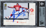 Cardinals Jake Plummer Signed 1997 Collector's Choice #320 RC Card BAS Slabbed