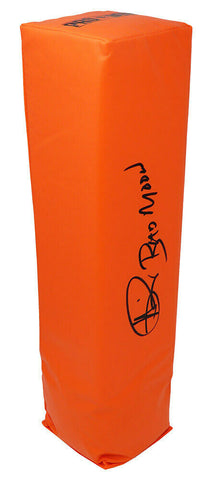 Andre Rison FALCONS Signed Orange Endzone Football Pylon w/Bad Moon - SCHWARTZ