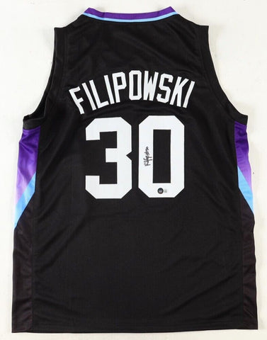 Kyle Filipowski Signed Utah Jazz Jersey (Beckett) 2024 Draft Pick / Duke Center