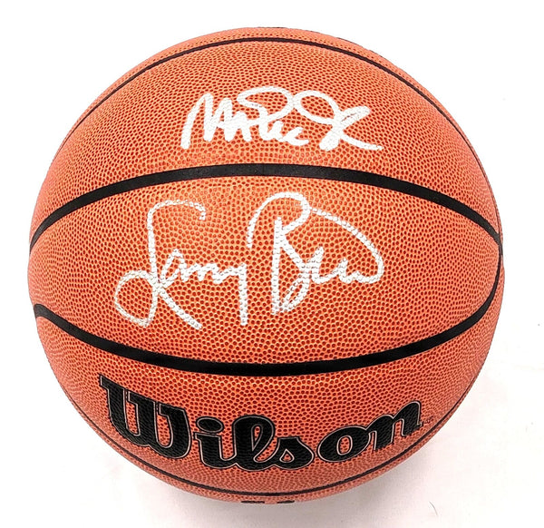 Larry Bird & Magic Johnson Autographed Celtics Lakers NBA Basketball Beckett