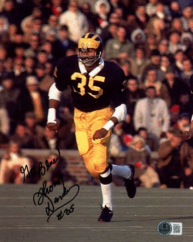 Thom Darden Signed Michigan Wolverines 8x10 Photo Go Blue Beckett 48211