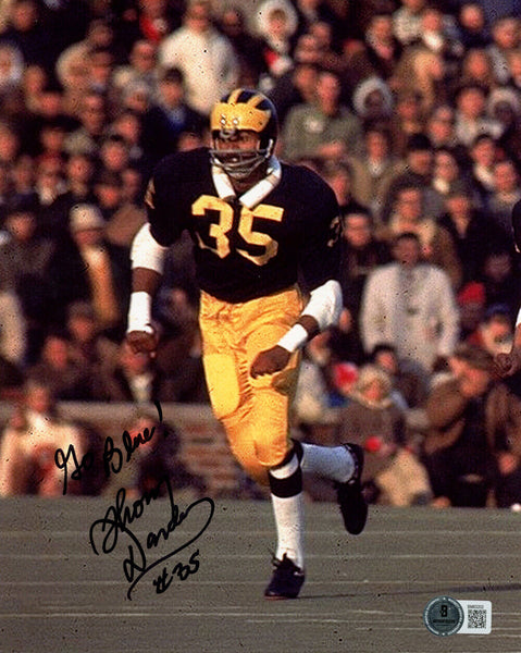 Thom Darden Signed Michigan Wolverines 8x10 Photo Go Blue Beckett 48211