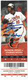 David Dahl Autographed/Signed Colorado Rockies Ticket Stub MLB Debut JSA 16877