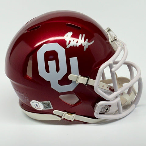 Baker Mayfield Autographed Signed Oklahoma Sooners Mini Helmet Beckett