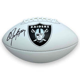 Bo Jackson Autographed Signed Oakland Raiders Logo Football - Beckett