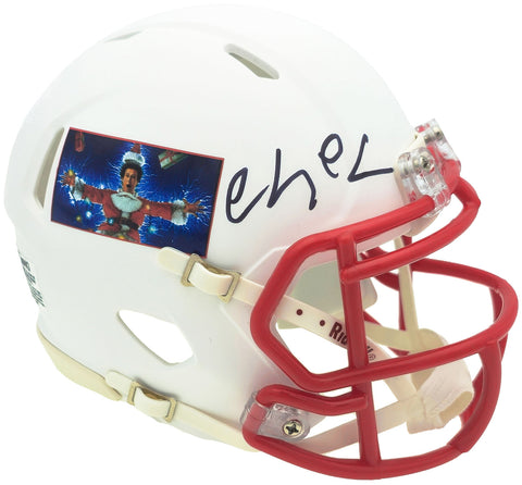 CHEVY CHASE AUTOGRAPHED CHRISTMAS VACATION WHITE MINI HELMET BECKETT 232844