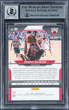 Bulls Dennis Rodman Signed 2020 Panini Prizm #166 Card Auto 10! BAS Slabbed