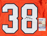 Jaleel McLaughlin Signed Denver Broncos Jersey (JSA COA) Notre Dame Running Back